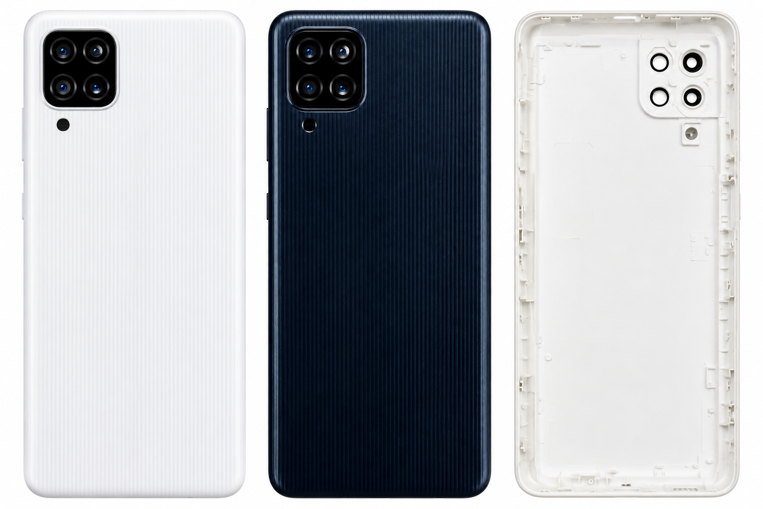 Compatible Replacement for Samsung Galaxy M22 / F22 Back Panel – Black & White